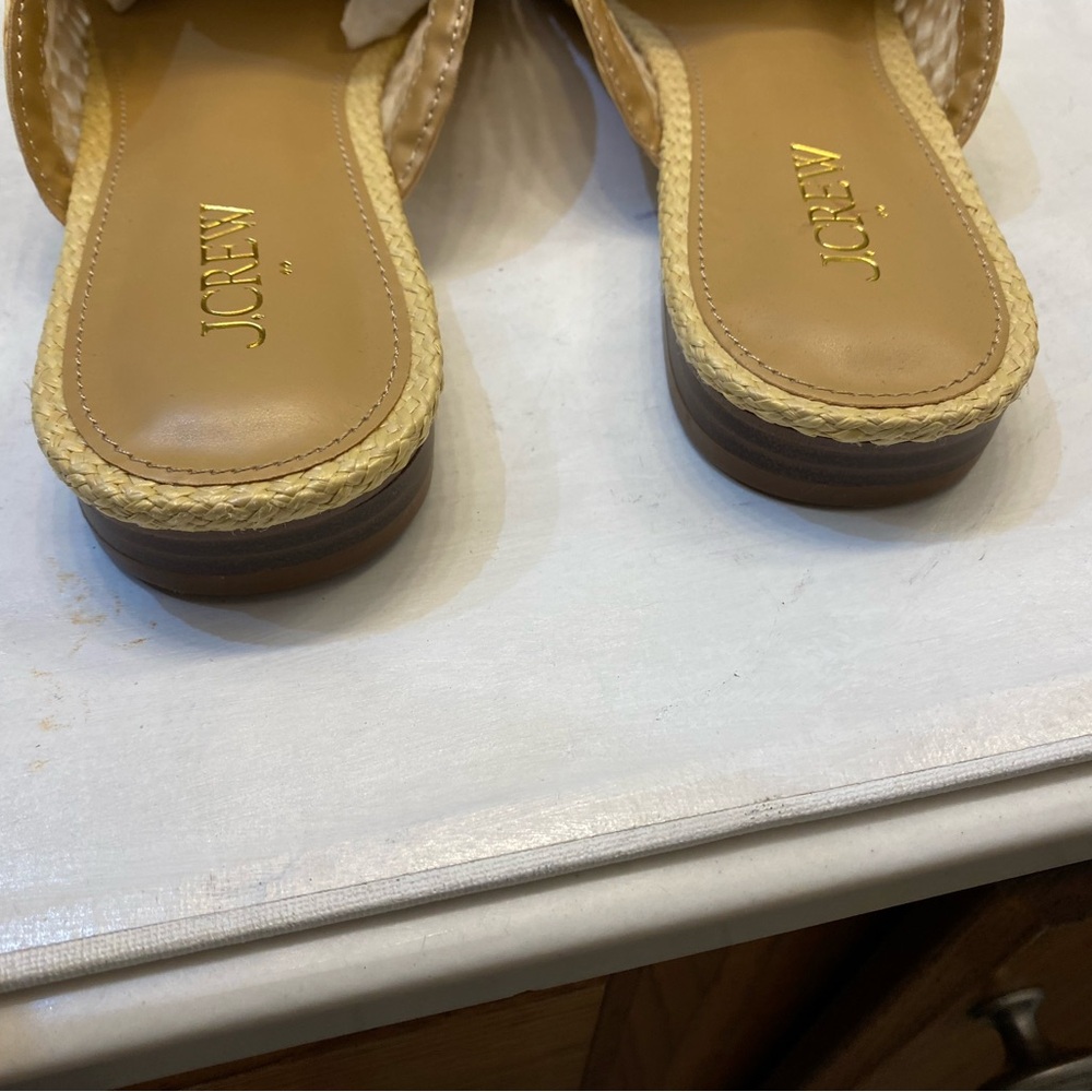 J CREW Woven Mules flat Women size 9.5 New Never worn, NWOT, beautiful stylish - Picture 8 of 10